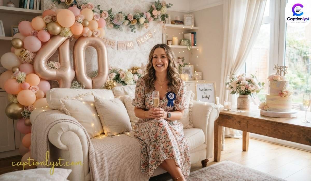 40th birthday captions