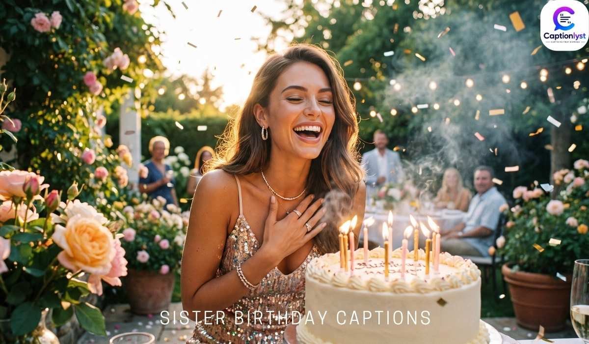 Sister Birthday Captions for Instagram